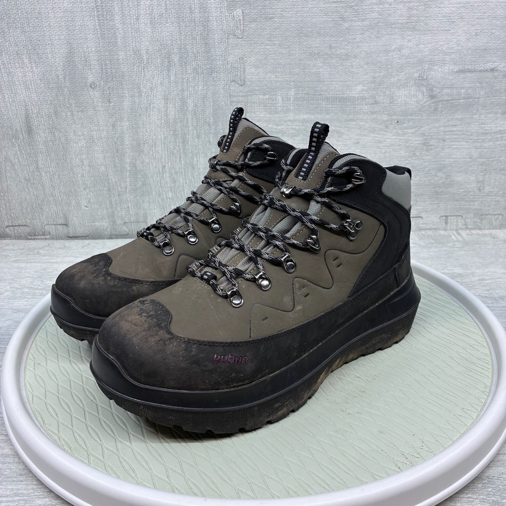 Kybun Santis 20 Hiking Boots Mens 10.5 Brown Leather Air-Cushion Swiss Made